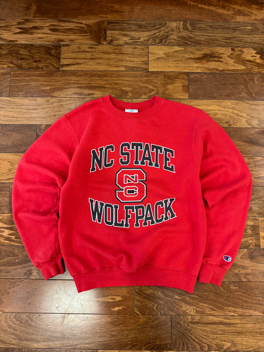 00s NC State University (NCSU) Champion Spell Out Crewneck (S)