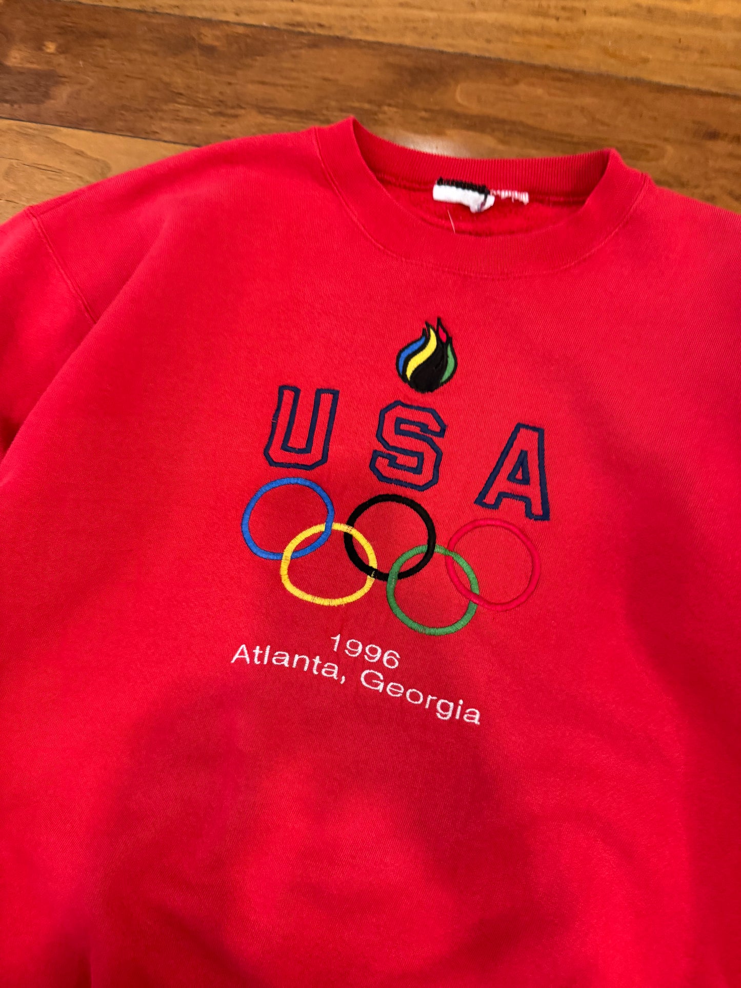 1996 Atlanta USA Olympics Embroidered Crewneck (L)