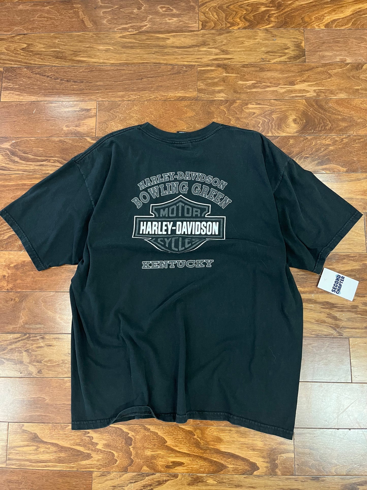 2003 Harley Davidson Faded Spell Out Tee (XXL)