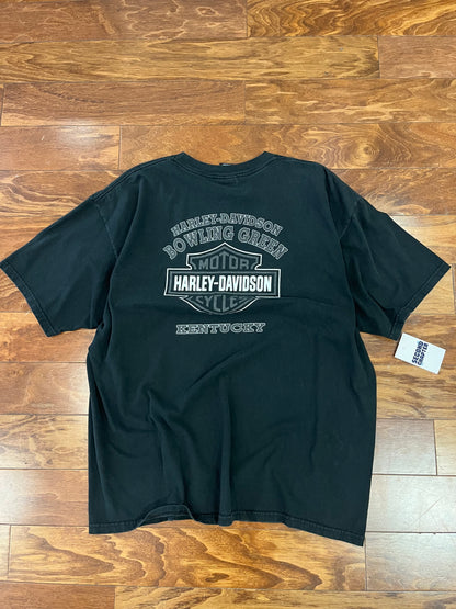 2003 Harley Davidson Faded Spell Out Tee (XXL)