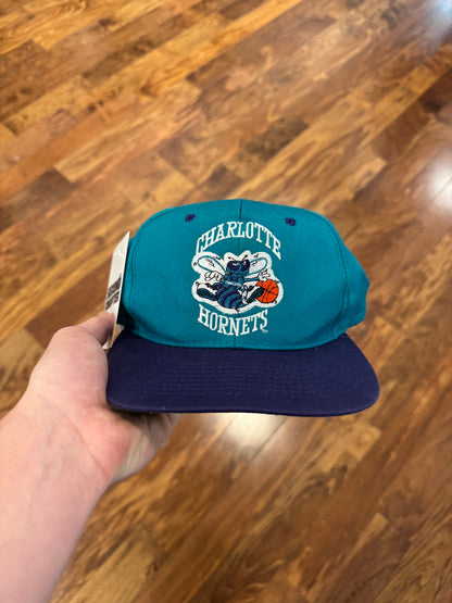 90s Charlotte Hornets Teal/Purple NBA Hat (OS)