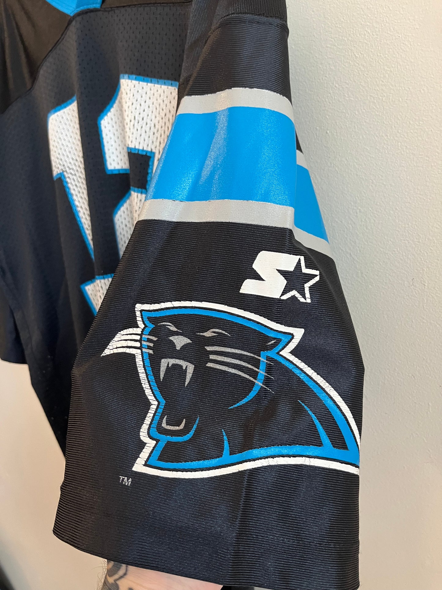 1997 Carolina Panthers Kerry Collins Starter Jersey (L)