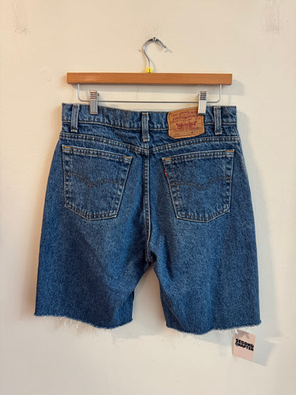90s Levi's 550 XX Dark Wash Shorts (32)