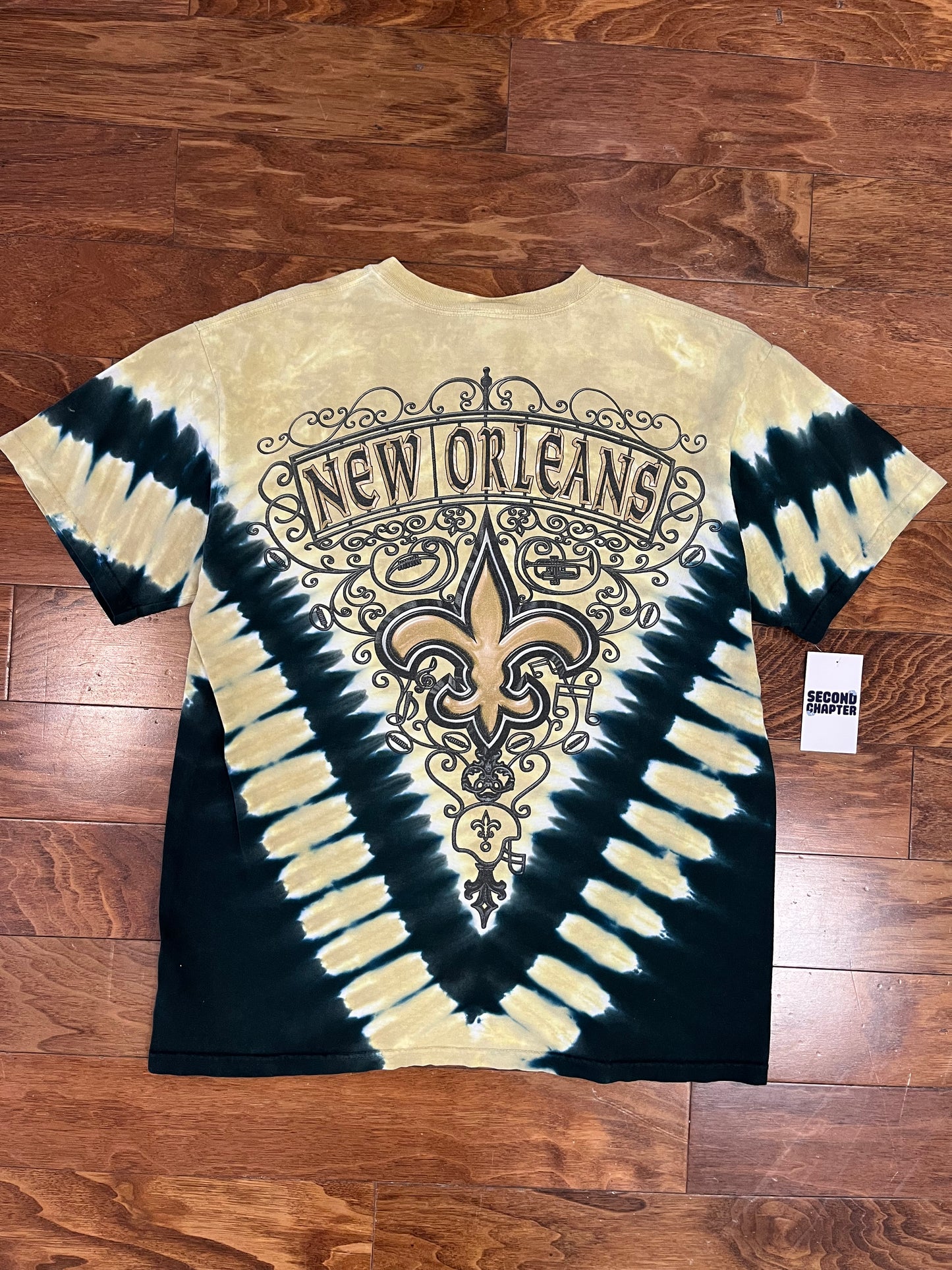 00s New Orleans Saints Tie Dye NFL Tee (L)