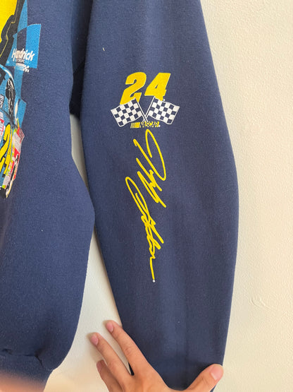 1998 NASCAR Jeff Gordon Number 24 Competitors View Navy Crewneck (L)