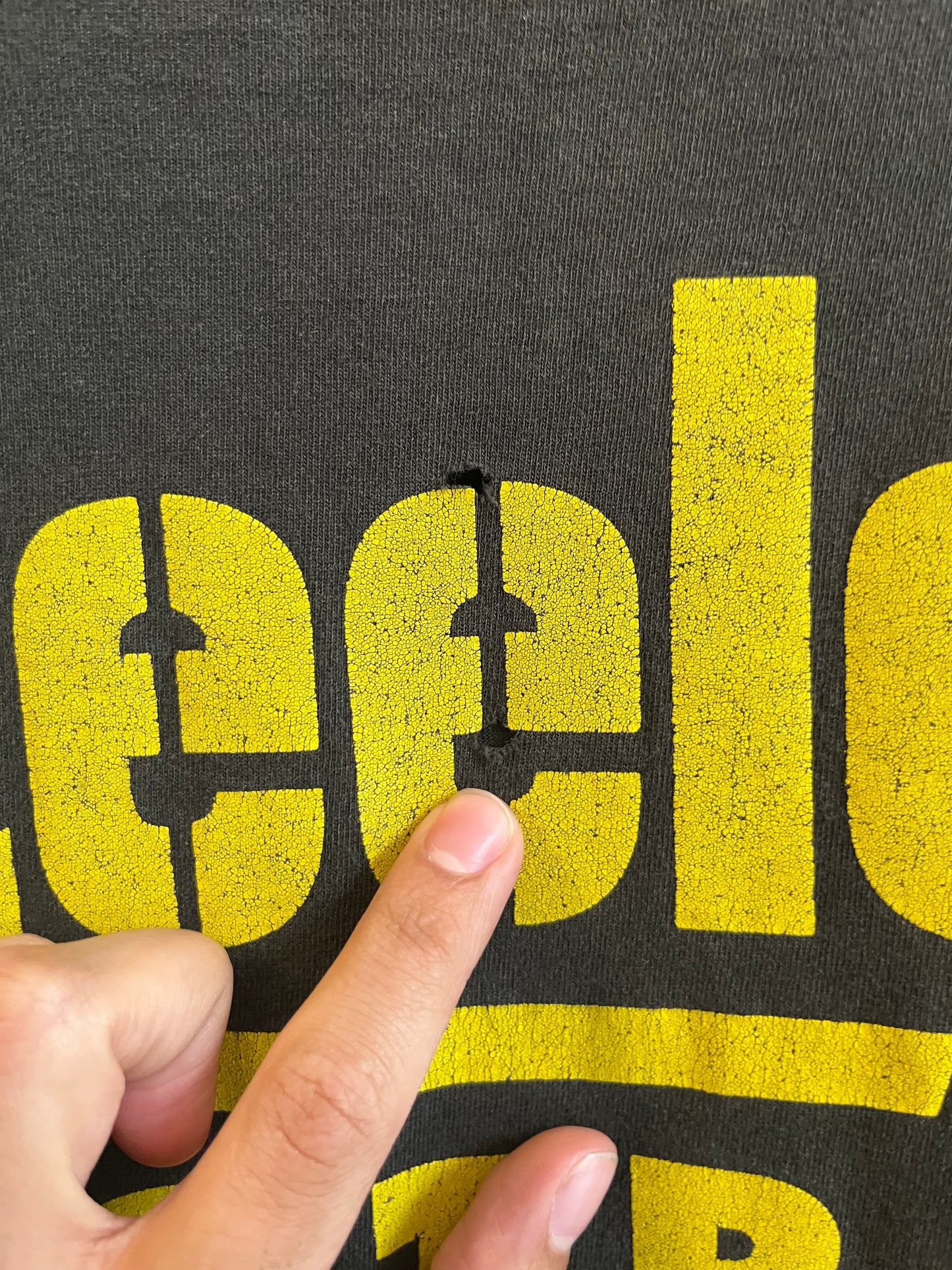 90s Pittsburgh Steelers Nike Football Black Tee (XL)