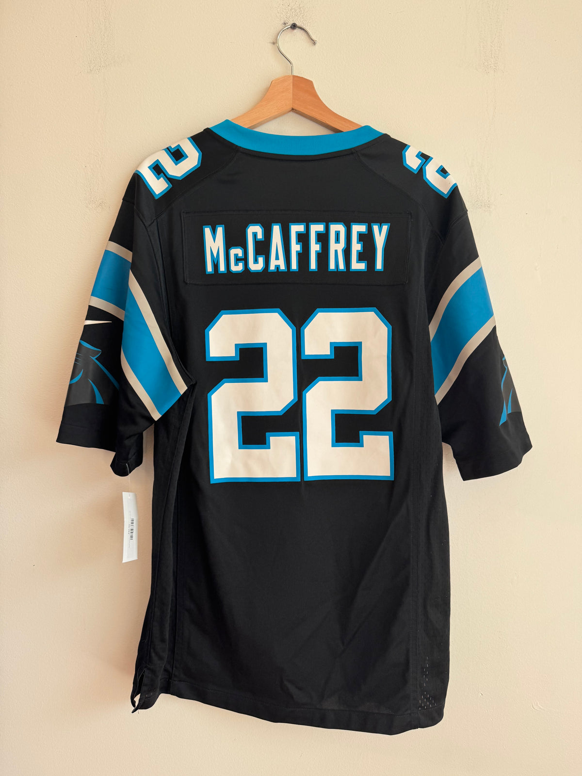 2010s Carolina Panthers Christian McCaffery Nike Home Jersey (M)