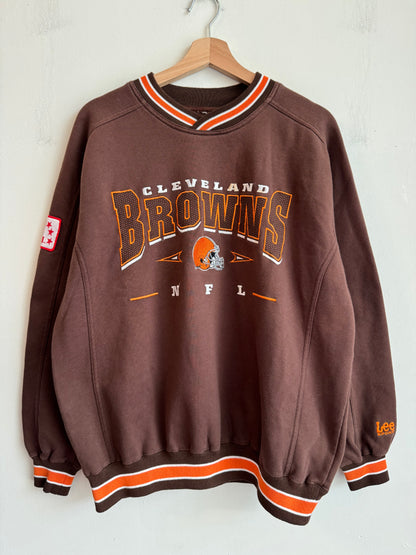 00s Cleveland Browns Lee Embroidered Crewneck (L)