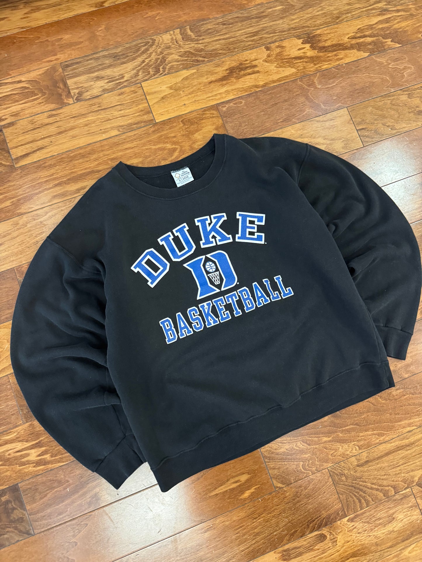 90s Duke University Basketball Spell Out Vintage Crewneck (XL)