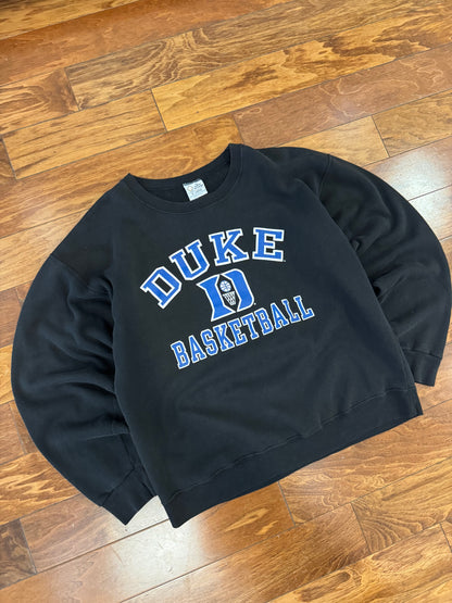 90s Duke University Basketball Spell Out Vintage Crewneck (XL)