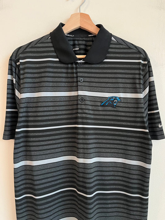 2014 Carolina Panther Nike Golf Striped Polo (L)