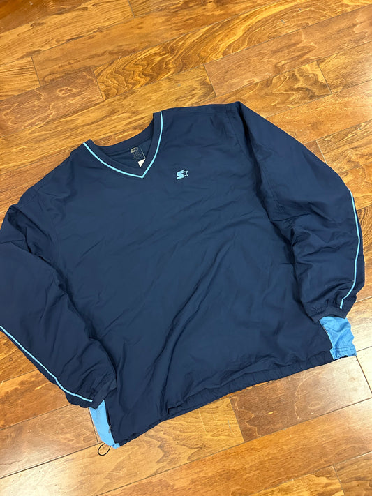 00s Starter Blue Pullover Windbreaker (L)