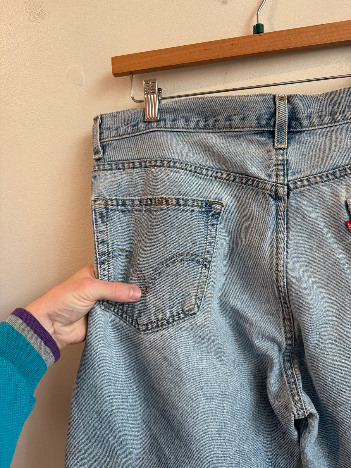 2003 Levi's 505 Blue Shorts (36)