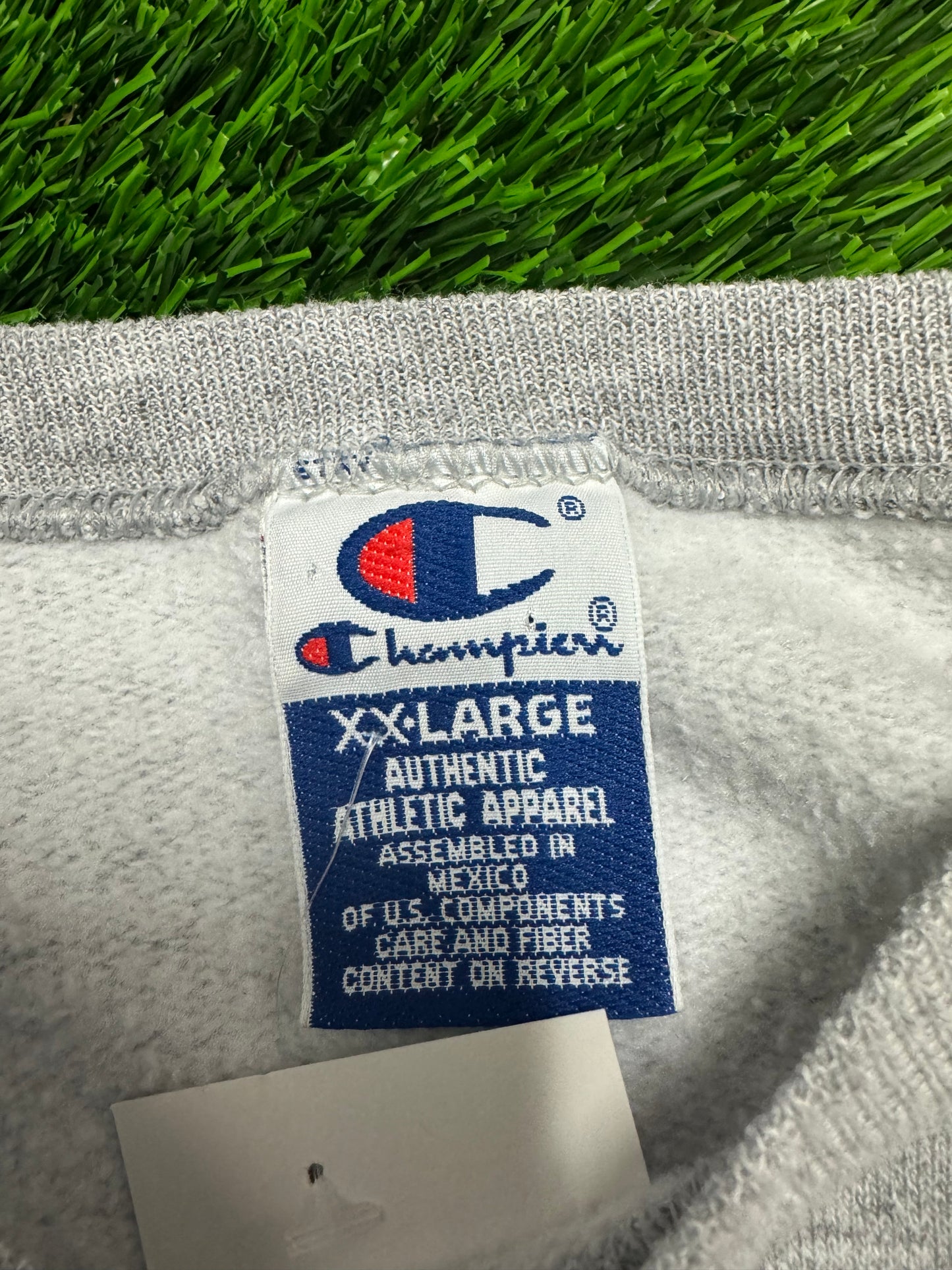 00s University Of North Carolina (UNC) Spell Out Vintage Champion Crewneck (XXL)