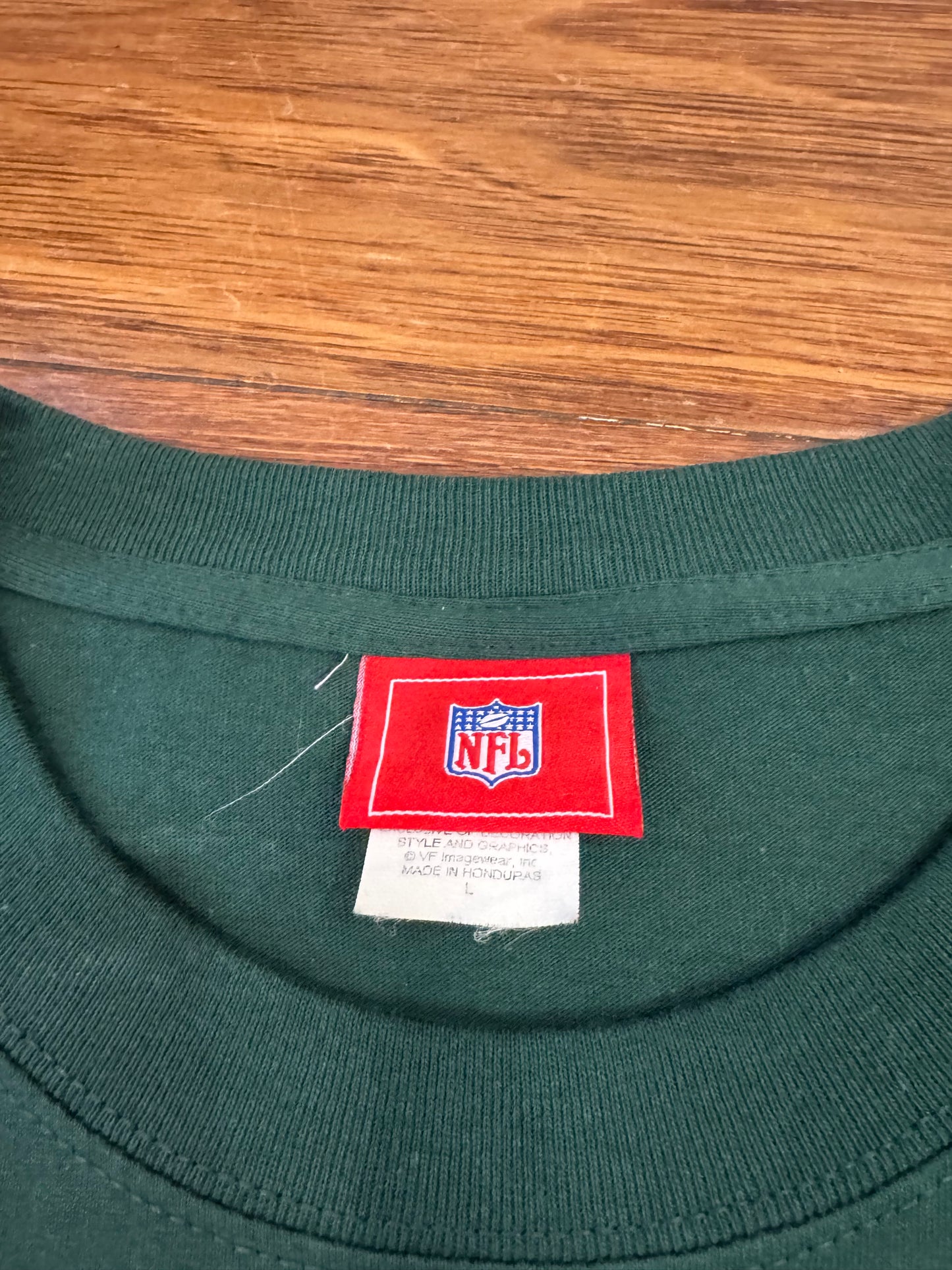 2005 New York Jets Spell Out Green Tee (L)