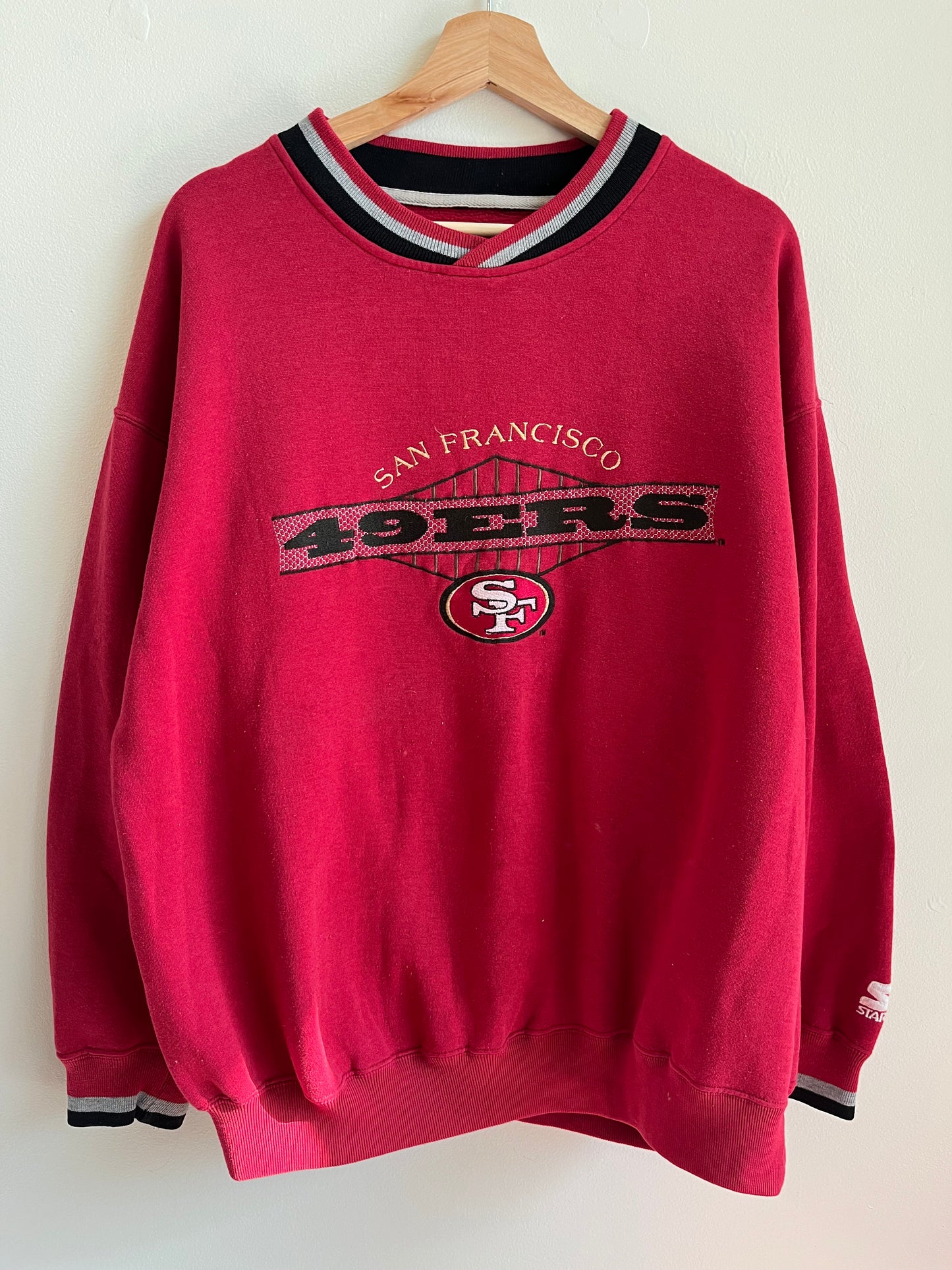 90s San Francisco 49ers Starter Embroidered Crewneck (XL)