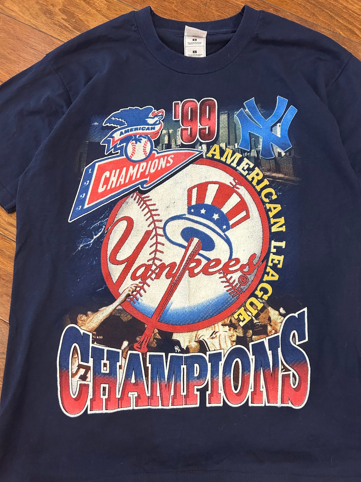 1999 New York Yankees American League Champions Tee (L)