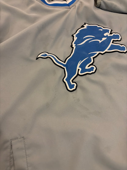 2010s Detroit Lions NFL Grey Windbreaker (XL)