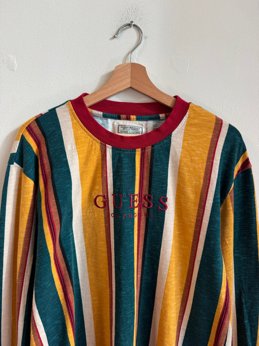 00s Guess Essential Striped Long-Sleeve Shirt (L)