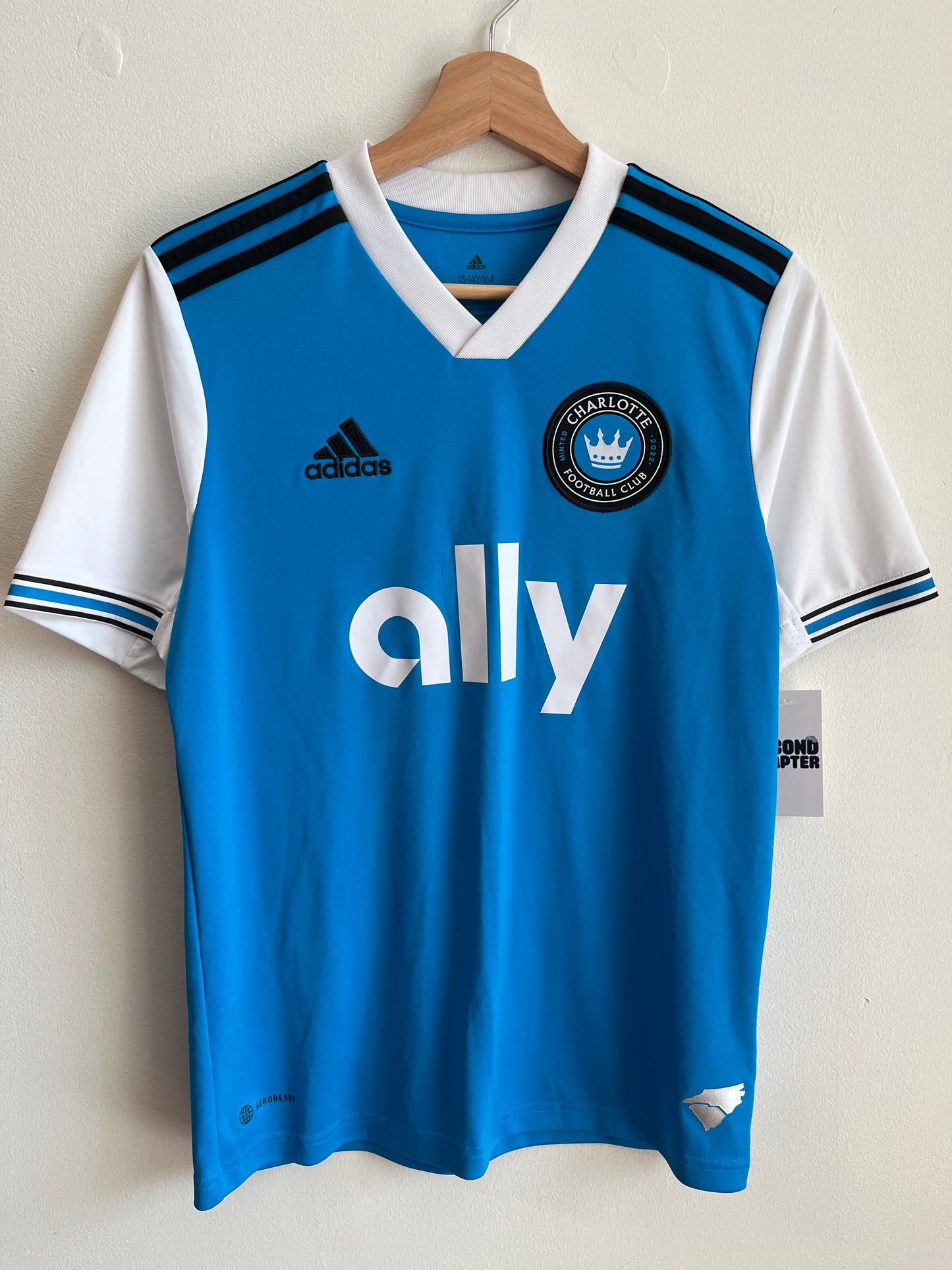 2021 Adidas Charlotte FC Jersey (Youth L)