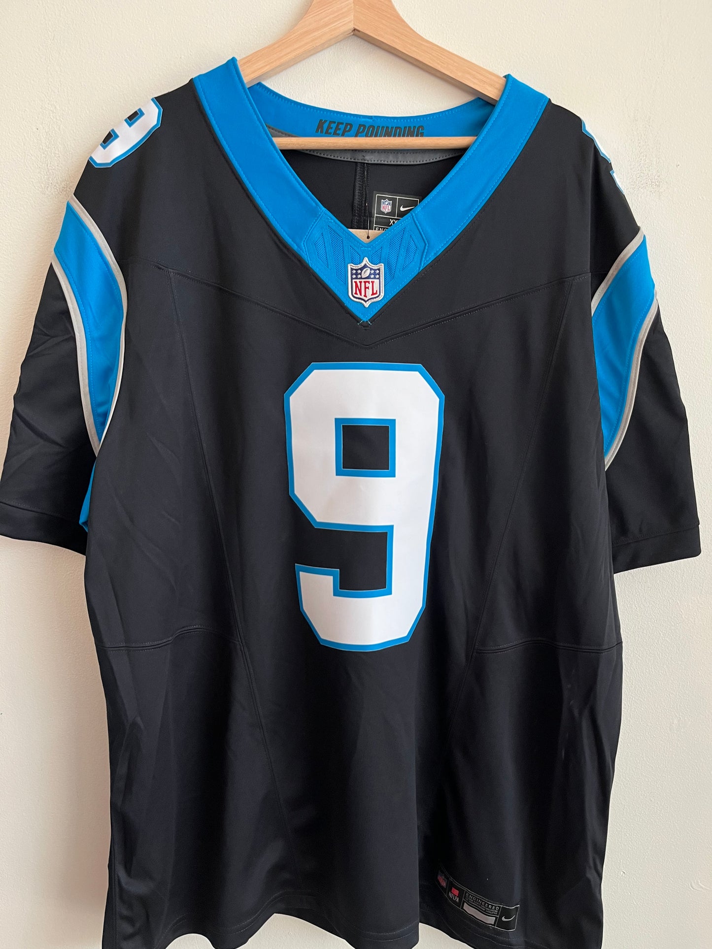 2023 Carolina Panthers Bryce Young Deadstock Nike Jersey (XXL)