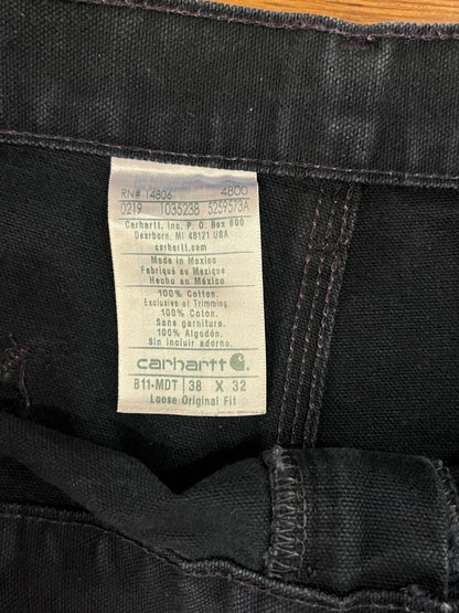 2019 Carhartt Navy Carpenter Workwear Pants (38x32)