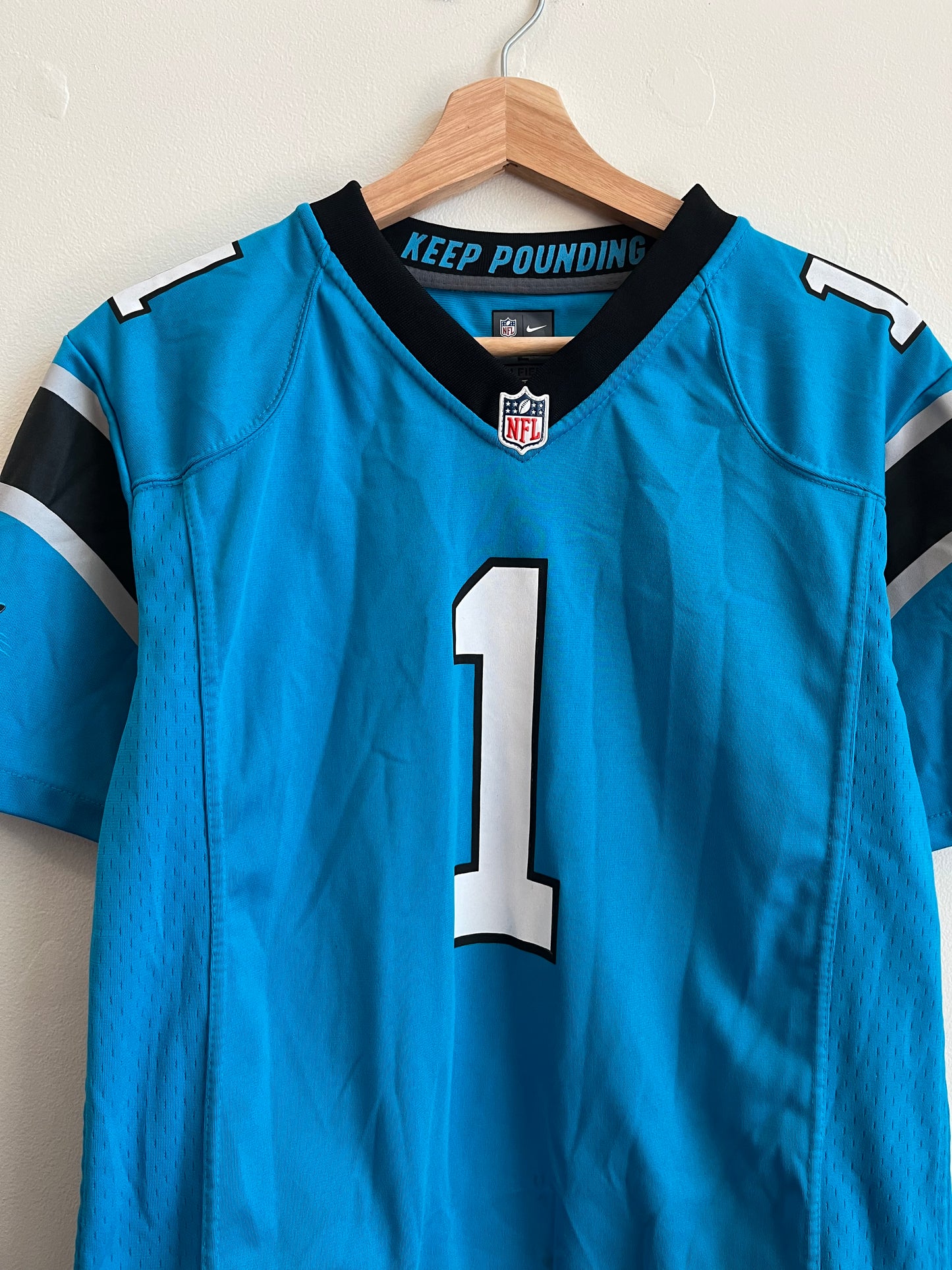 2012 Carolina Panthers Cam Newton Blue Jersey (Youth L)