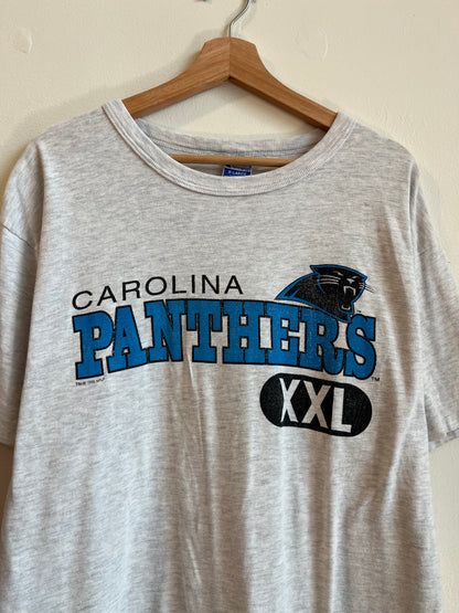 1993 Carolina Panthers XXL Champion Boxy Grey Tee (XL)