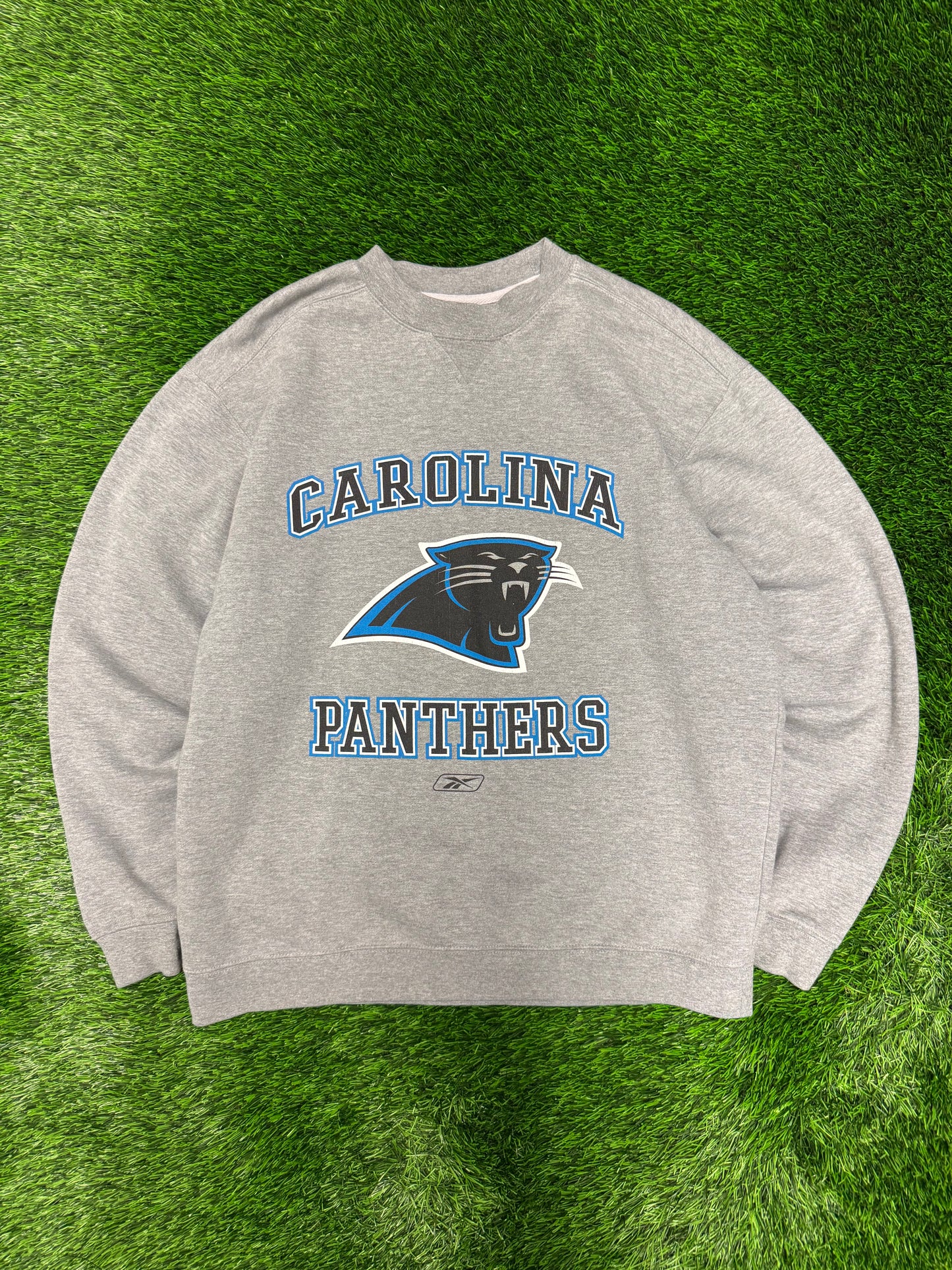 Carolina Panthers Reebok Spell Out Crewneck (L)