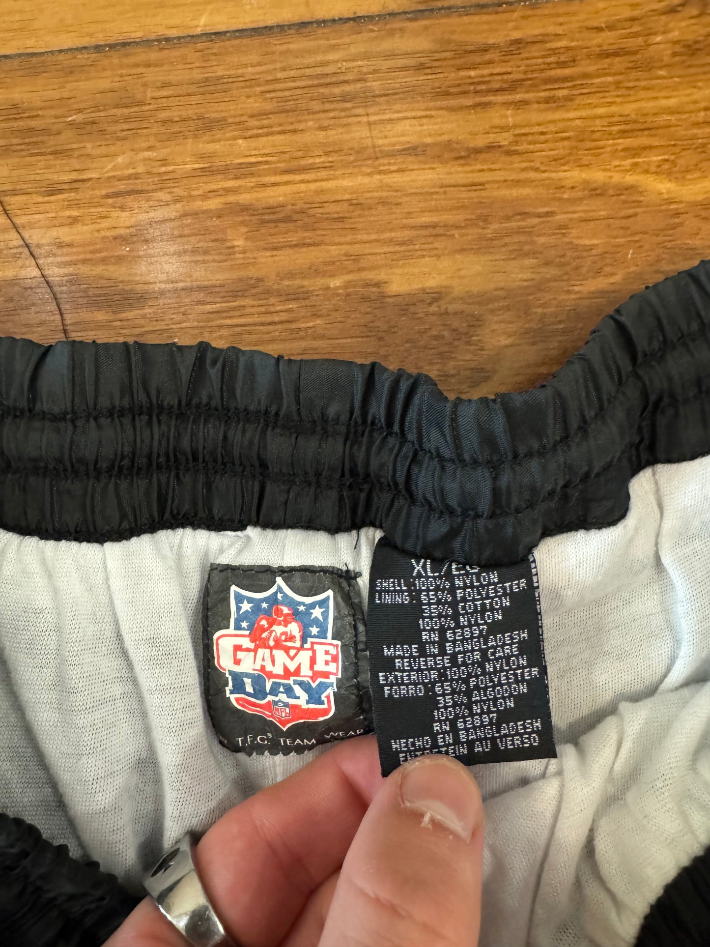 90s Carolina Panthers Game Day Black Essential Track Pants (XL)