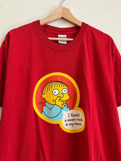 2002 The Simpsons Ralph Wiggum "I Found A Moon Rock In My Nose" Tee (L)