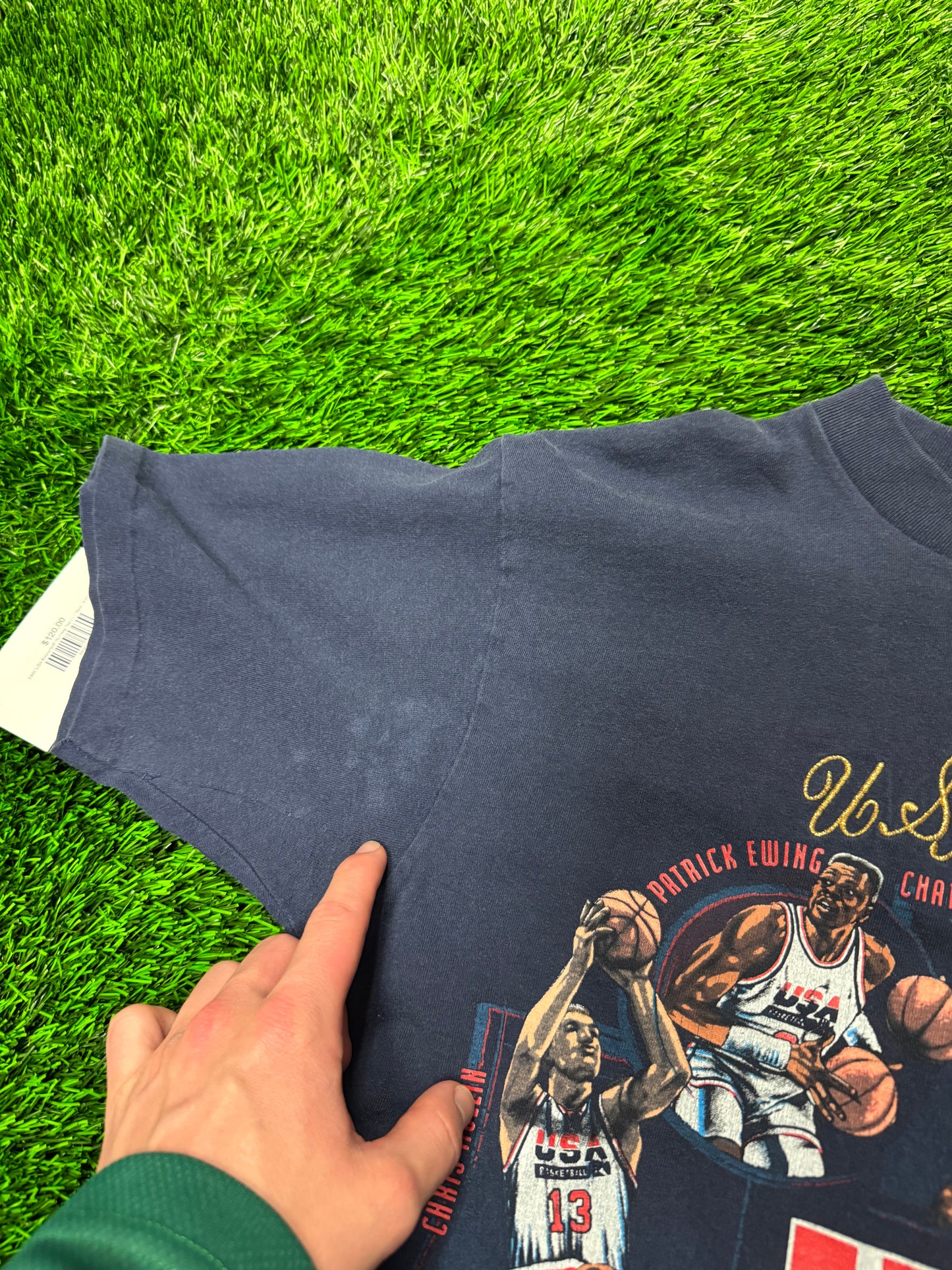 1992 USA Basketball Nutmeg Graphic Vintage Tee (L)