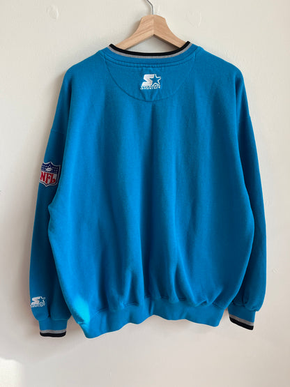 90s Carolina Panthers Blue Starter Crewneck (L)