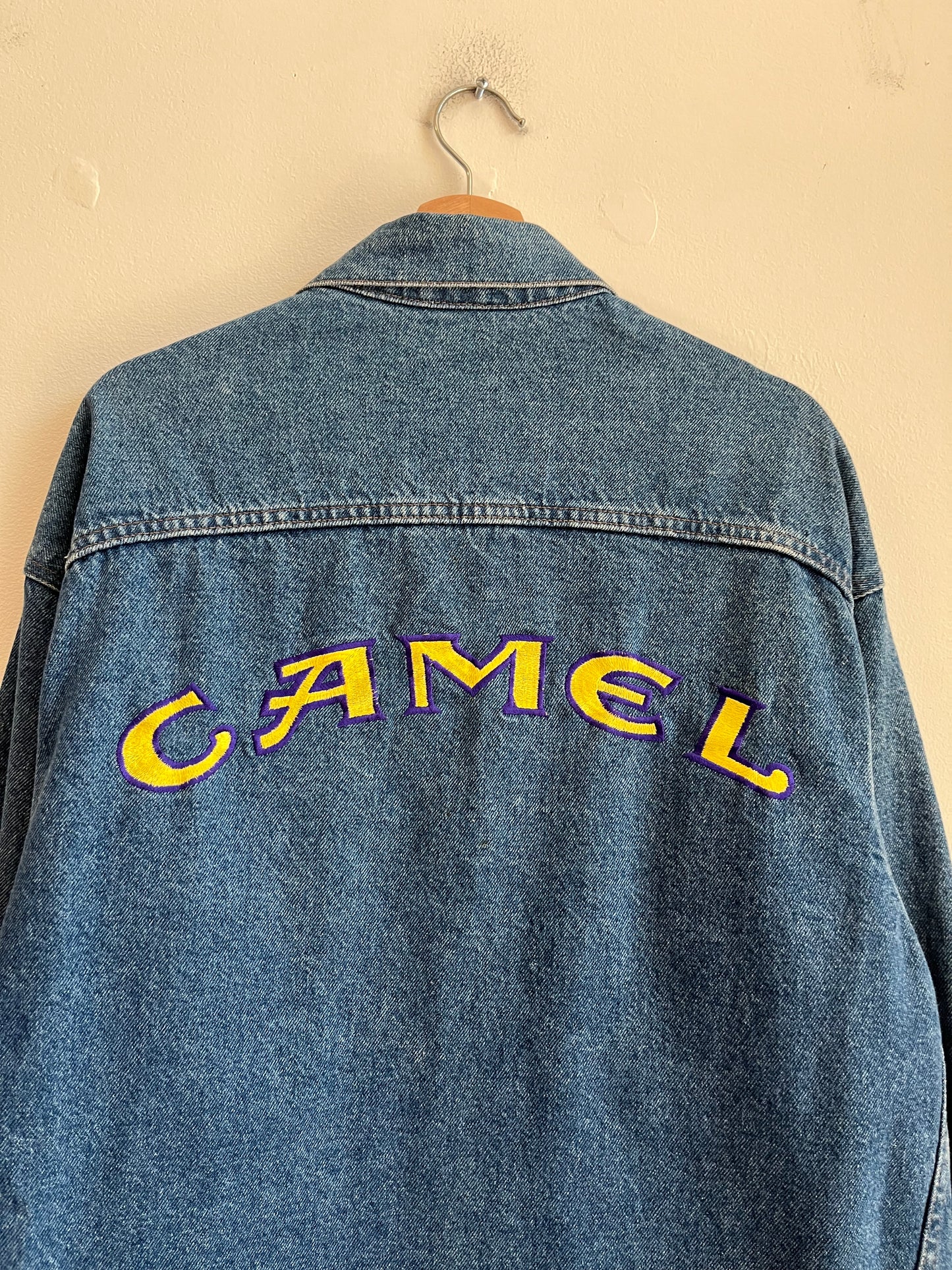 90s Camel Cigarette Jean Jacket (L)