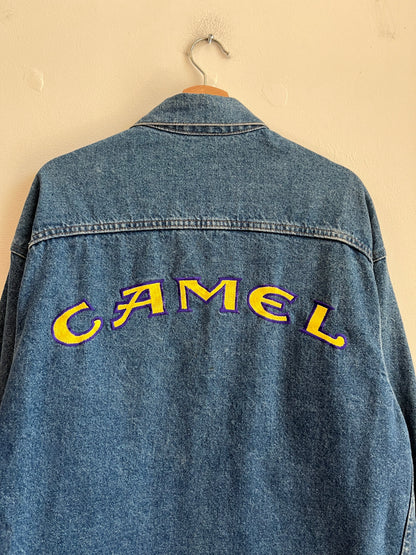 90s Camel Cigarette Jean Jacket (L)
