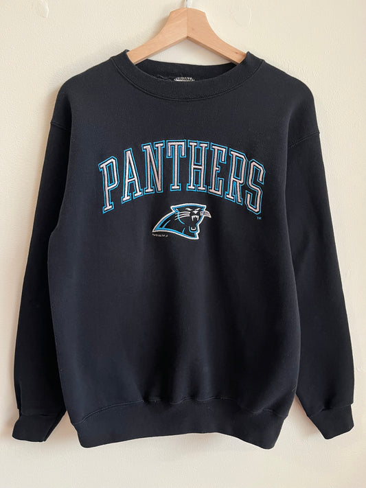 1993 Carolina Panthers Embroidered Spell Out Crewneck (M)