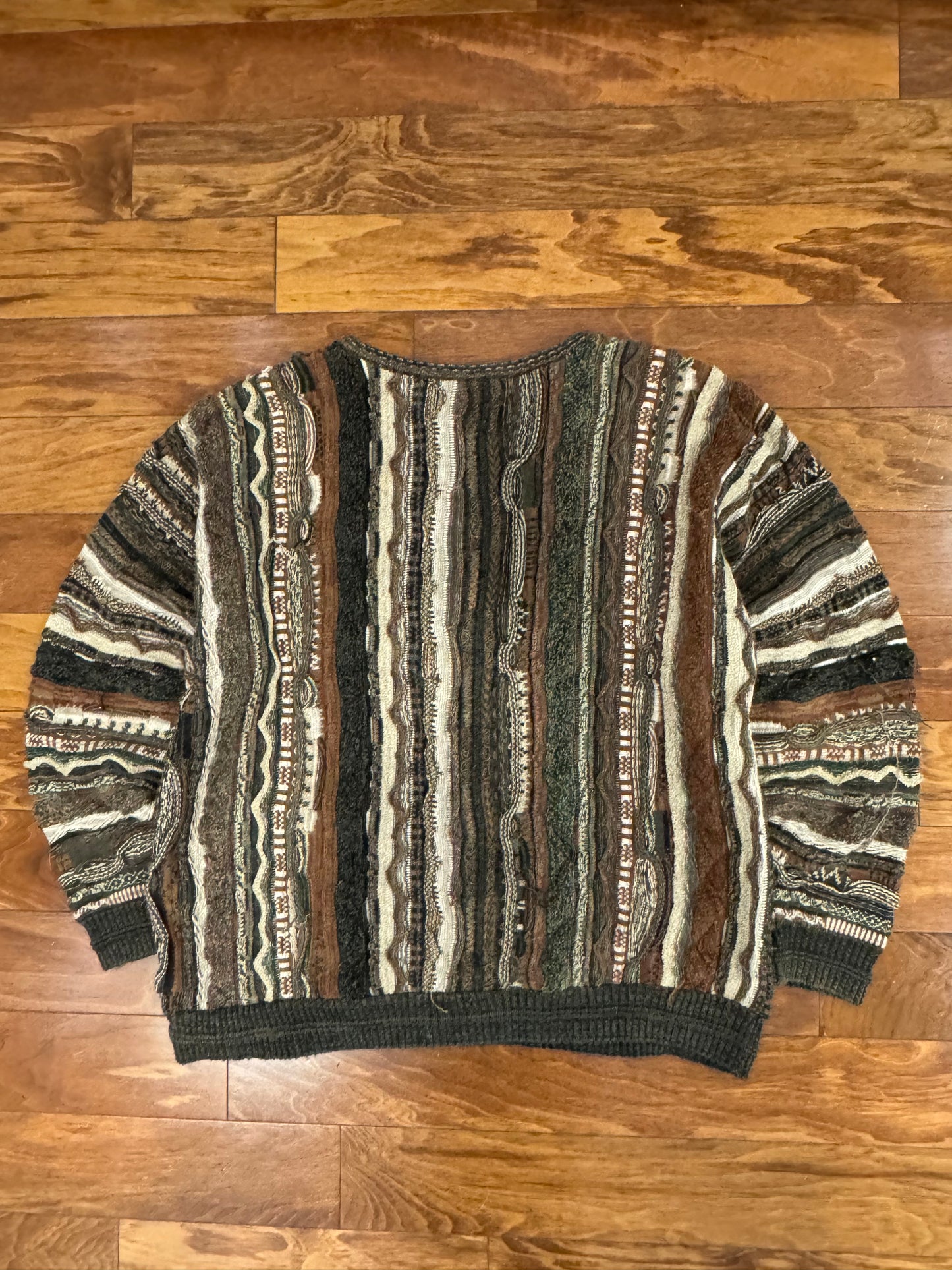 90s Florence Tricot 3D Knit Sweater (XXL)