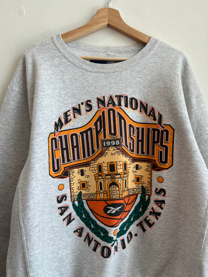 1998 NCAA National Championships Texas Thick Reebok Crewneck (XL)