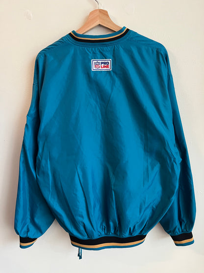 90s Jacksonville Jaguars Logo Athletic Embroidered Windbreaker (M)