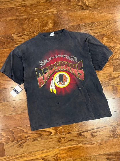 1995 Washington Redskins True Fan Faded Distressed Tee (XL)