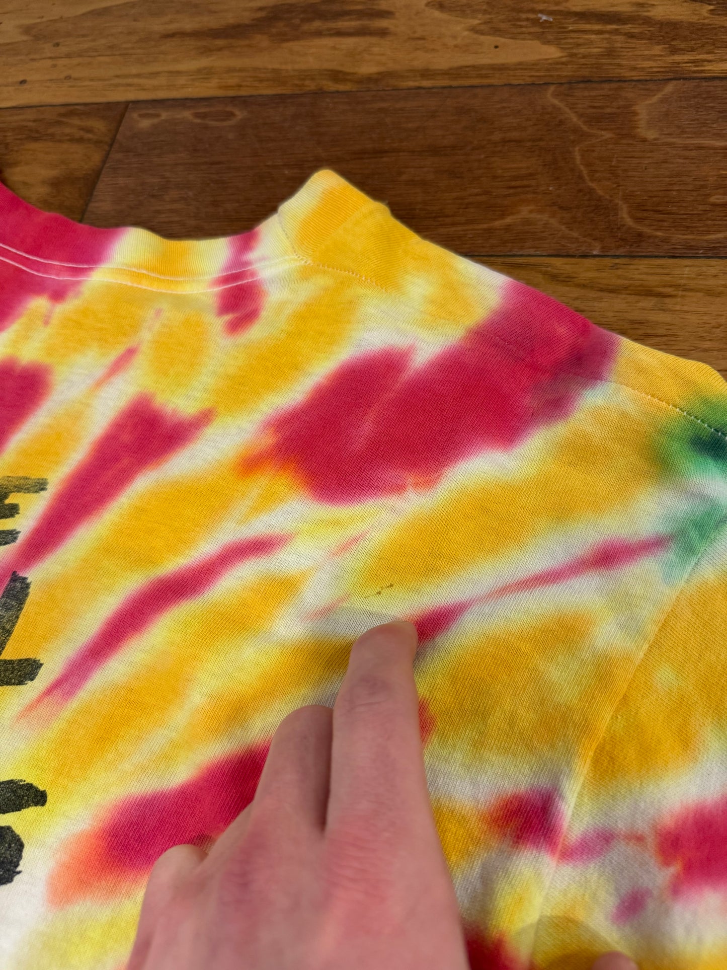 1992 Lithuania Grateful Dead Tie Dye Vintage Liquid Blue Band Tee (L)