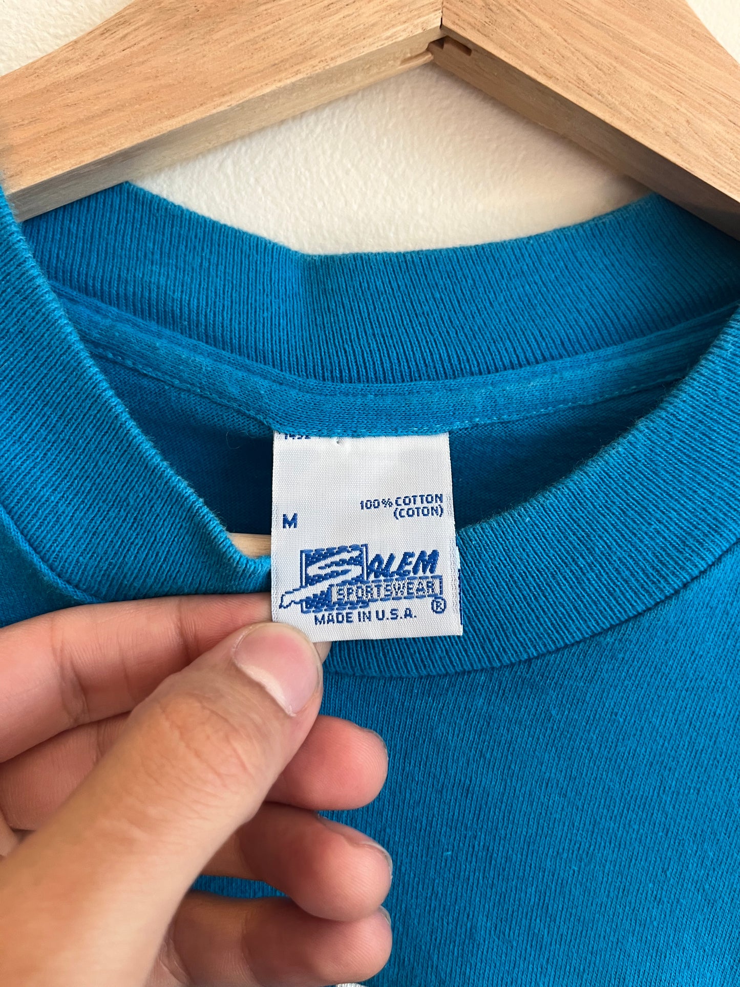 1994 Carolina Panthers Football Blue Salem Tee (M)