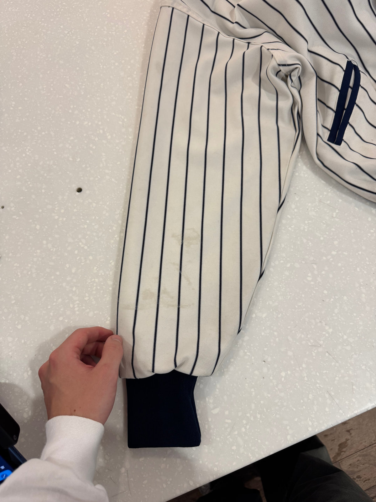80s Chicago White Sox Vintage Pinstripe Coach Jacket (M)