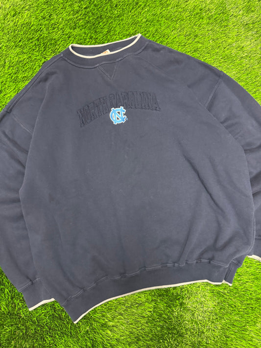 00s University Of North Carolina (UNC) Red Oak Embroidered Crewneck (XXL)