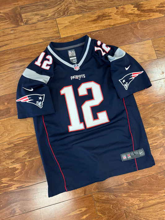 2016 New England Patriots Tom Brady Nike Jersey (Youth L)