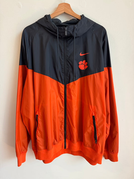 Clemson University Nike Full Zip Windbreaker (XXL)