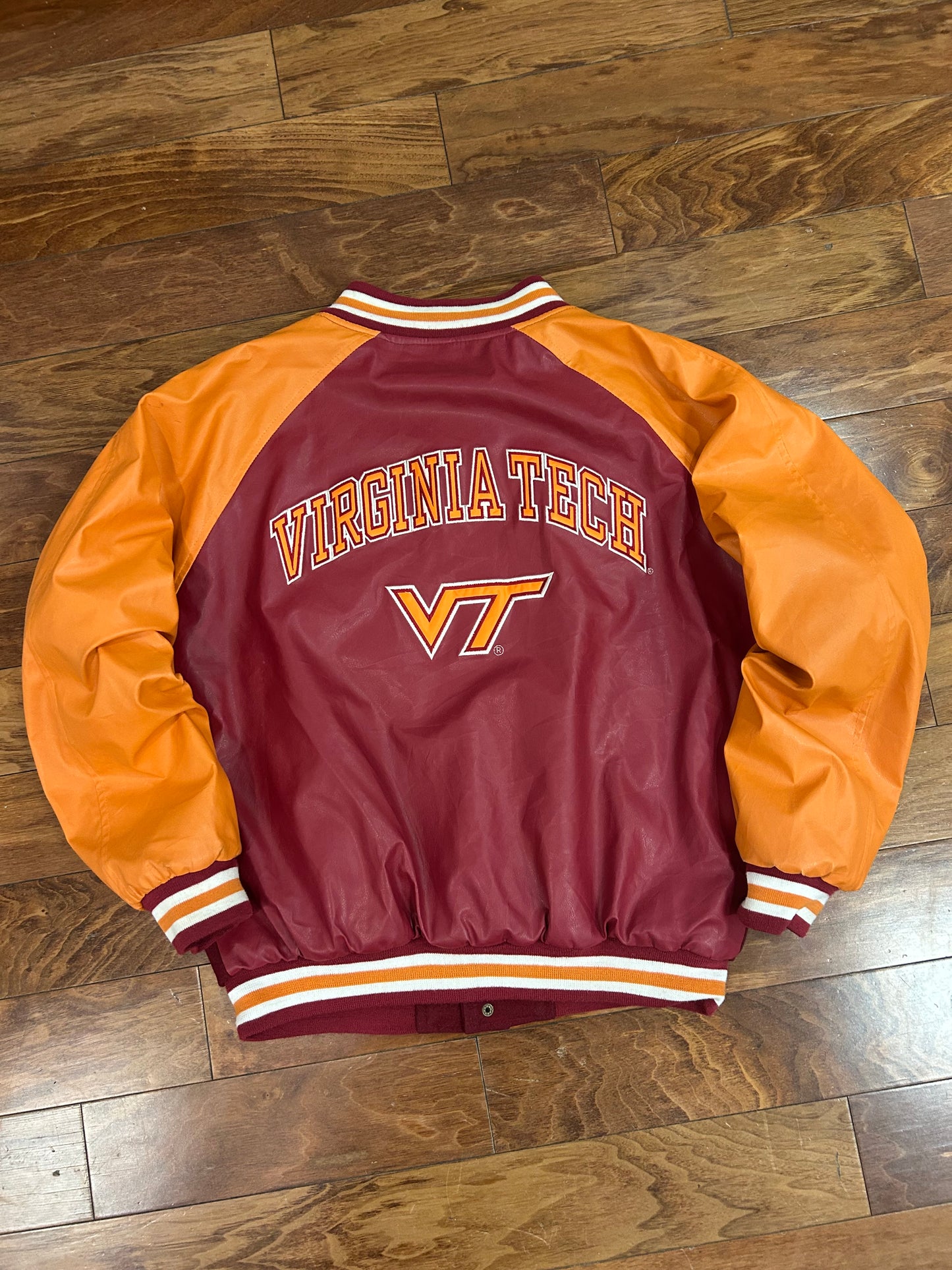 00s Virginia Tech S&B Leather Jacket (M)