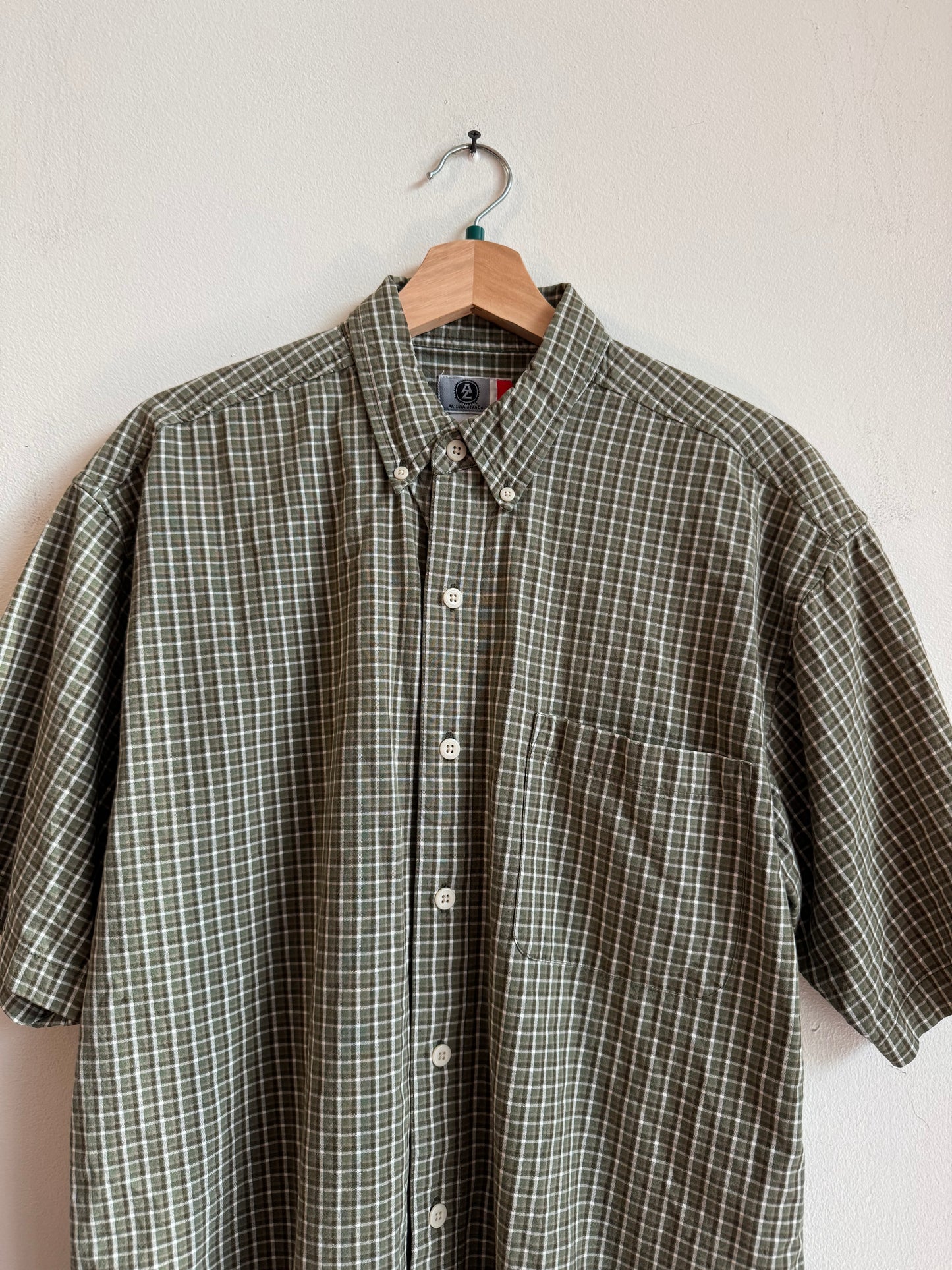 00s Arizona Jeans Green Casual Pocket Polo Shirt (M)