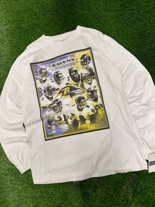 2003 Baltimore Ravens Football Schedule Long Sleeve Shirt (L)