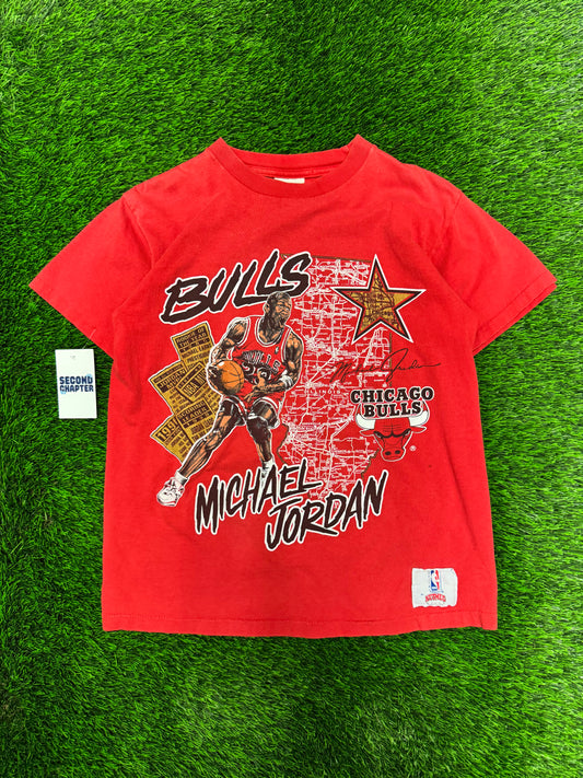 90s Michael Jordan Chicago Bulls Nutmeg Vintage NBA Tee (M)
